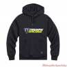 Sweashirt Racing homme Triumph, à capuche, noir, fluo jaune, coton, MSWS25139