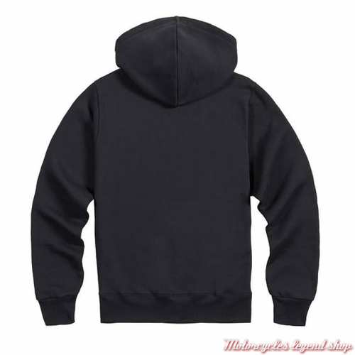 Sweashirt Racing homme Triumph, à capuche, noir, fluo jaune, coton, dos, MSWS25139