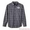 Chemise à carreaux Screamin' Eagle Harley-Davidson hommemanches longues, gris, noir, coton, 96082-24VM