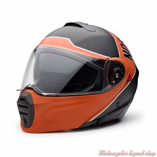 Casque modulable Evo Black/Orange Harley-Davidson 97147-25EX