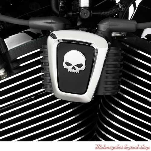 Cache bobine Willie G Skull Harley-Davidson, alu, visuel, 57300417