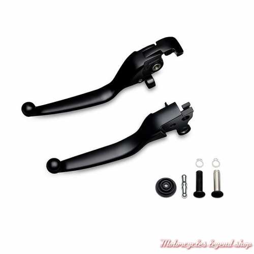 Kit de leviers de commande manuelle réglables noirs Harley-Davidson 36700305