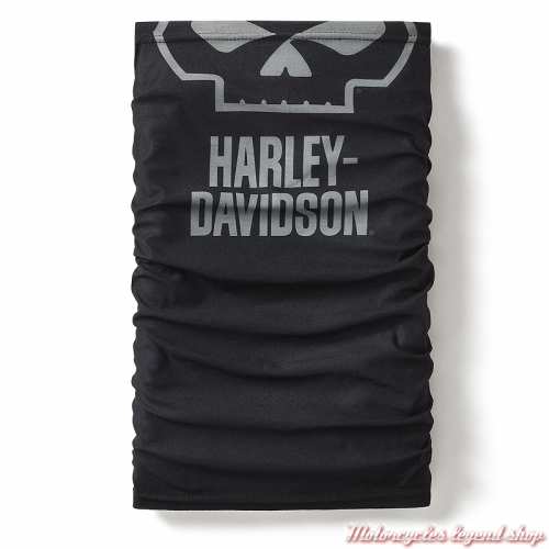 Tube Willie G Skull Harley-Davidson, noir, polyester coolcore, 97701-25VM