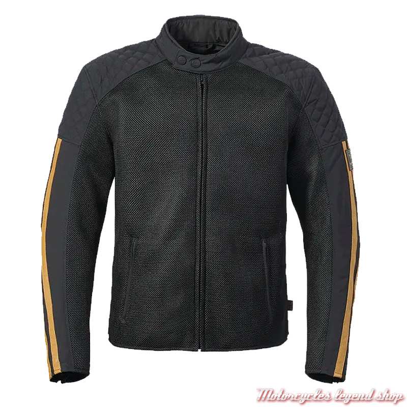Blouson mesh Braddan Gold Triumph homme, noir, gold, MTES25302