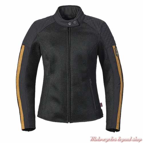 Blouson mesh Braddan Gold Triumph femme, noir, gold, MTES25304