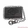 Portefeuille chaine Burnished B&S tri-fold Harley-Davidson