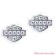 Boucles d'oreilles Bar & Shield Bling Harley-Davidson