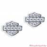 Boucles d'oreilles Bar & Shield Bling Harley-Davidson