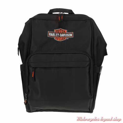 Sac à dos pour langer bébé Harley-Davidson, noir, nylon, 7150914