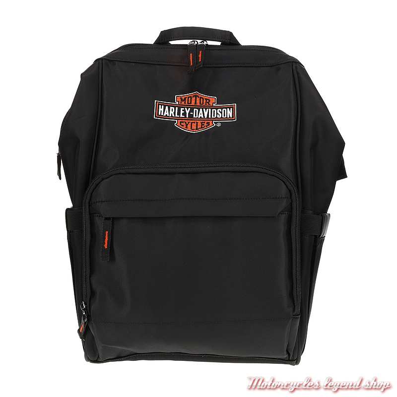 Sac à dos pour langer bébé Harley-Davidson, noir, nylon, 7150914