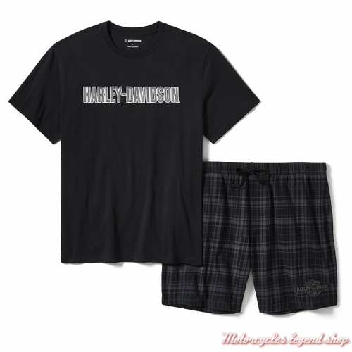 Pyjama short Plaid Harley-Davidson homme