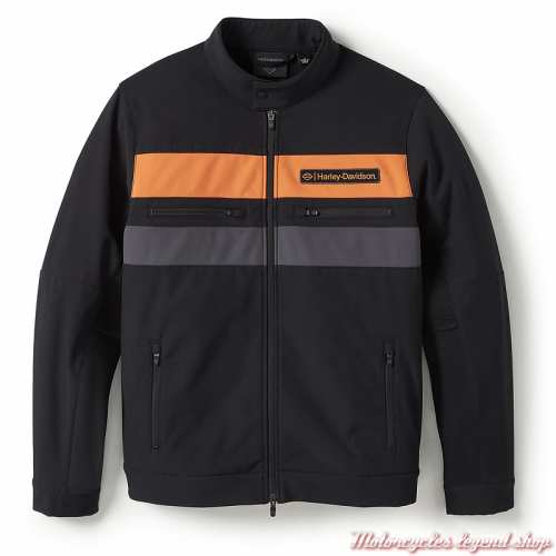 Blouson softshell H-D Tech Harley-Davidson homme, noir, polyester, 97420-25VM