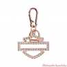 Porte clés Bar & Shield Silhouette Rose Gold Harley-Davidson