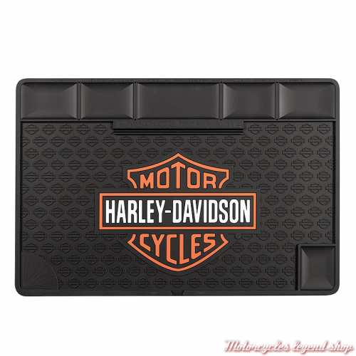 Tapis de travail Garage Harley-Davidson, noir, silicone, 40 x 60 cm, 4888