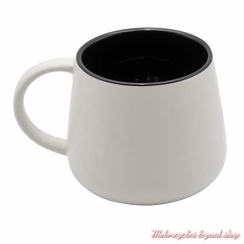 Mug Open Bar &amp; Shield Harley-Davidson, céramique, blanc et noir, 65 cl, dos, HDX-98671