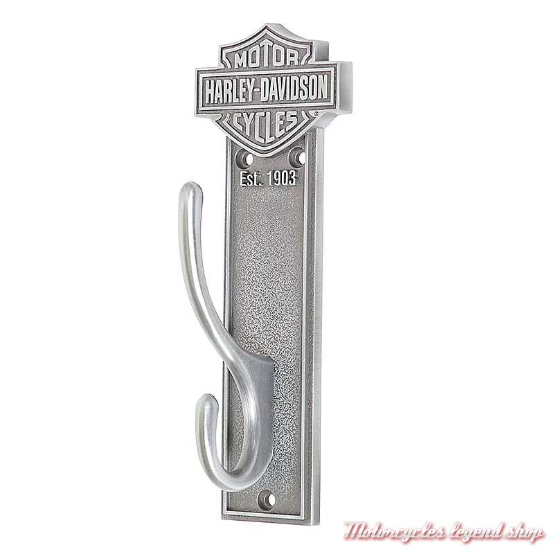 Porte manteau Bar & Shield Harley-Davidson double crochet, métal zingué, HDL-10137