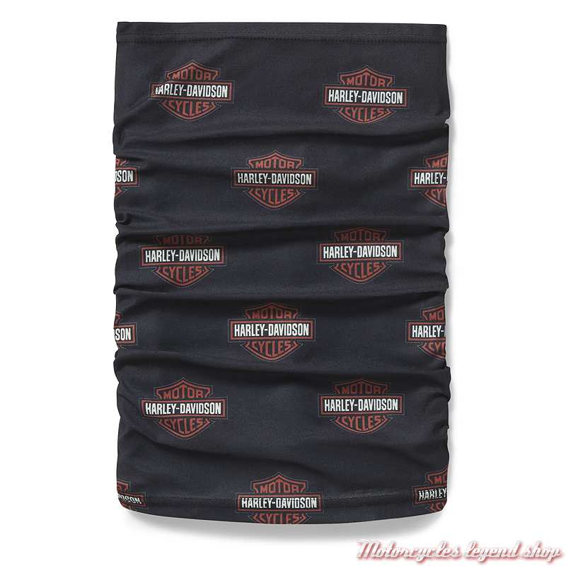 Tube Bar & Shield Harley-Davidson, noir, orange, polyester coolcore, 97758-25VX