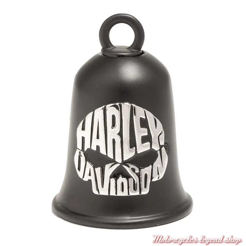 Clochette Willie G. Skull Script noir mat Harley-Davidson, 34M00182