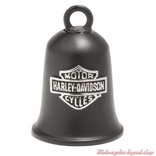 Clochette Willie G. Skull Script noir mat Harley-Davidson, dos, 34M00182