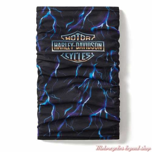 Tube Evo Thunder Harley-Davidson, polyester, éclair, noir et bleu, 97728-25VM