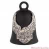 Clochette Eagle noir mat Harley-Davidson
