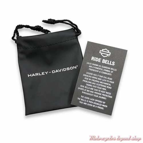 Clochette Eagle noir mat Harley-Davidson, pochette, 34M00148