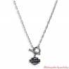 Collier Toggle argent Bar & Shield Harley-Davidson femme