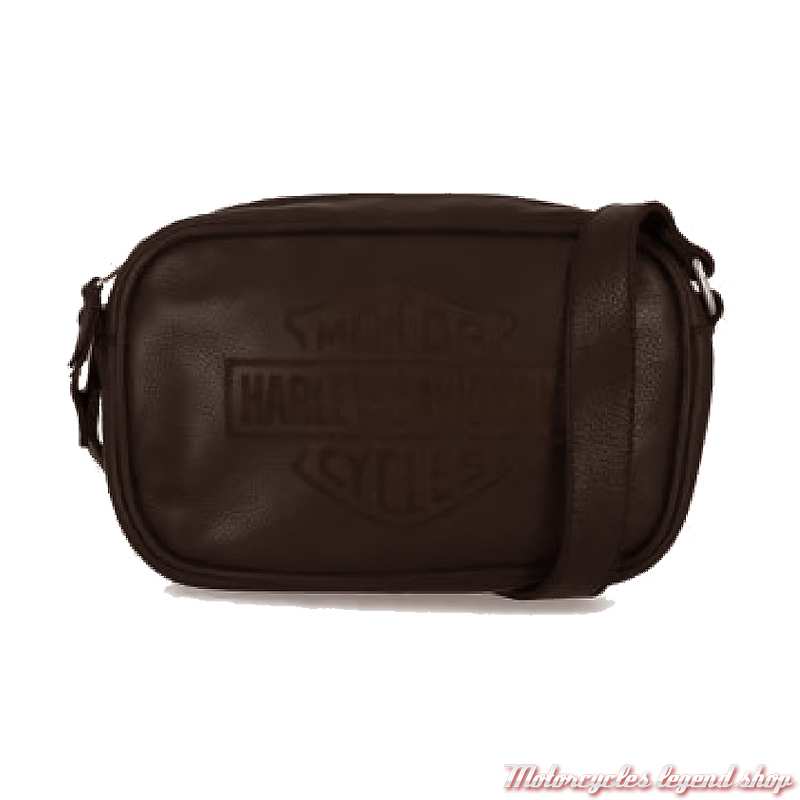 Sac besace cuir marron Bar & Shield Harley-Davidson MHW155/01
