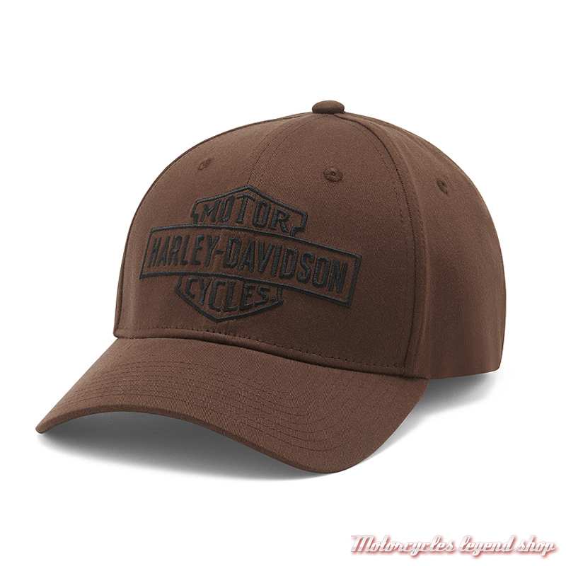 Casquette Workwear stretch Fit Harley-Davidson homme, marron, brodé, 97751-25VM