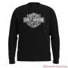 Pyjama Bar & Shield Plaid Harley-Davidson homme, noir et blanc, haut manche longues, coton, 96791-25VM