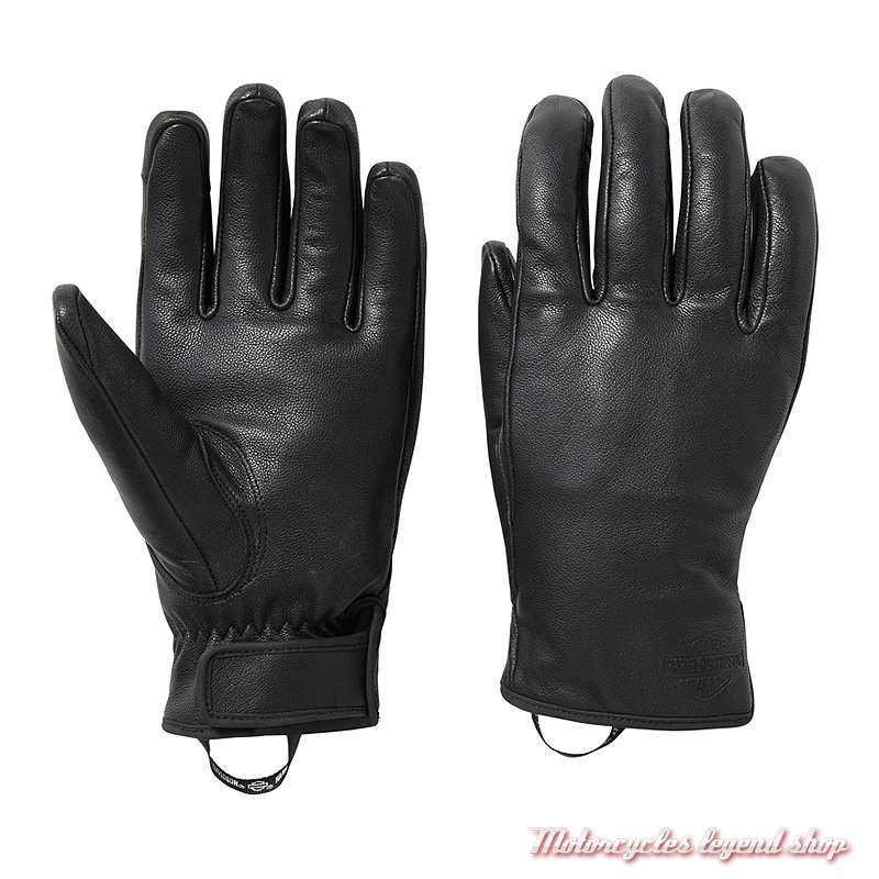 Gants cuir Chore Harley-Davidson homme, noir, 97186-25VM