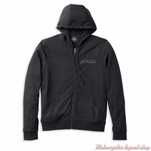 Blouson Metropolitan 3 en 1 Harley-Davidson homme, textile, noir, sweat noir amovible, 98132-22EM