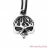 Clochette Black Flame Skull Harley-Davidson