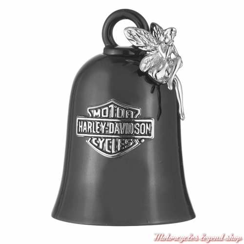 Clochette Fairy Charm Harley-Davidson, noir, fée argentée, 34M00073