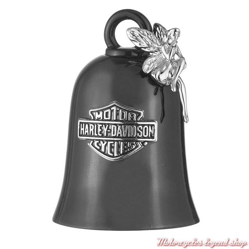 Clochette Fairy Charm Harley-Davidson, noir, fée argentée, 34M00073