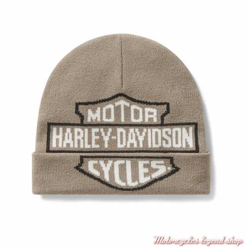 Bonnet Overzise Bar & Shield Tan Harley-Davidson unisexe, acrylique, 97775-25VM