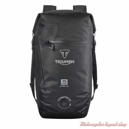 Sac à dos Ultralite 25L Triumph, léger, étanche, noir, MLUA24006