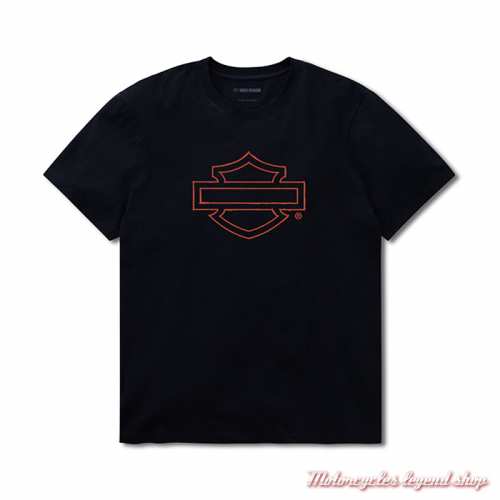 Tee-shirt LFR Moto Rider Harley-Davidson homme, noir, manches courtes, coton, 96659-25VM