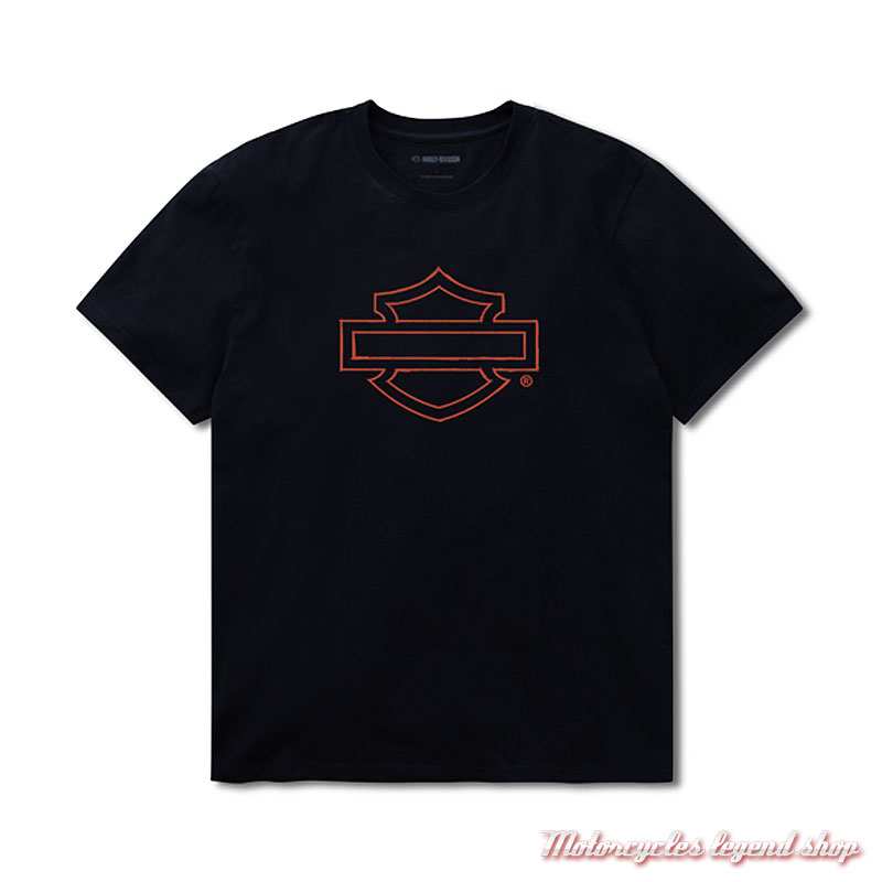 Tee-shirt LFR Moto Rider Harley-Davidson homme, noir, manches courtes, coton, 96659-25VM