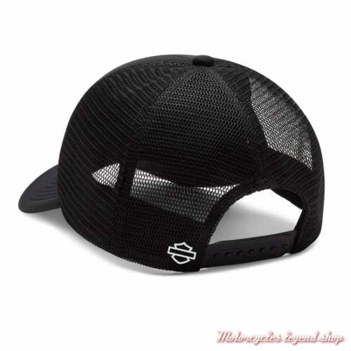 Casquette Electric Eagle H.O.G. Harley-Davidson homme, noir, réglable, dos, 97800-25VX
