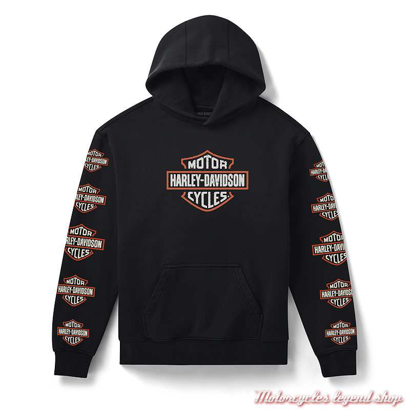 Sweatshirt State Of Mind Harley-Davidson homme, à capuche, noir, 96383-26VM 