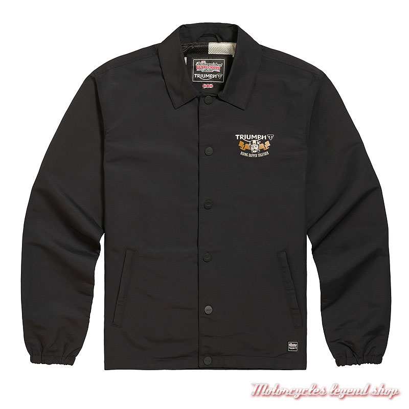 Veste Harold DGR Triumph homme, noir, MTES26903