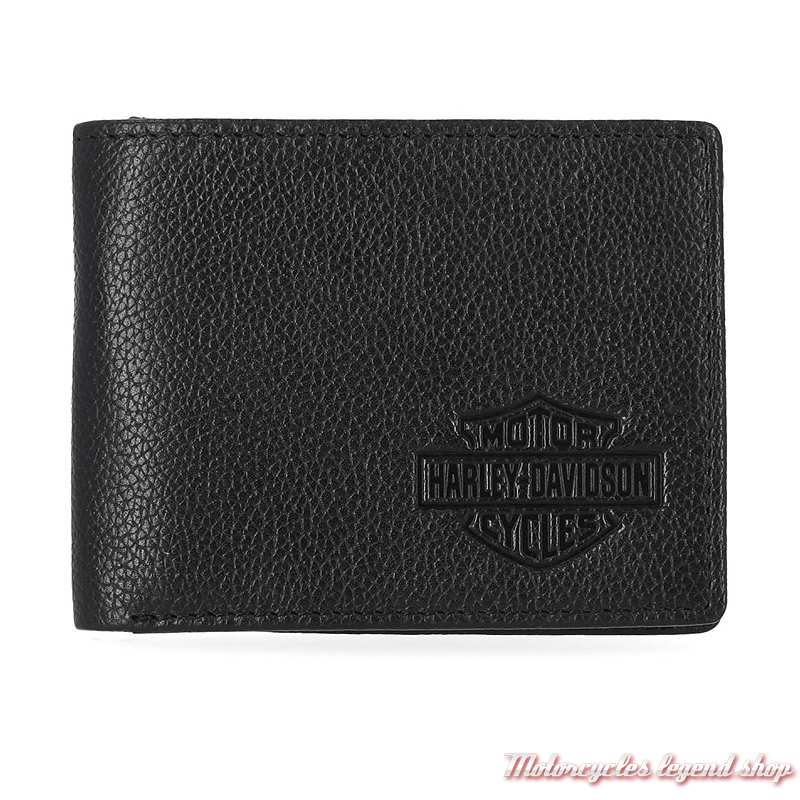 Portefeuille Bar & Shield Harley-Davidson, cui noir, MWM004/08
