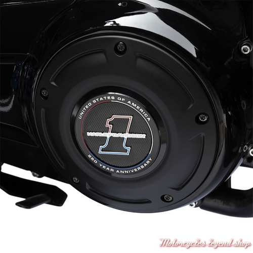 Trappe d'embrayage 250TH Anniversary Large Harley-Davidson Touring et Trike, Redline, visuel noir 14102154
