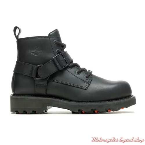 Chaussures Bullard Harley-Davidson homme, cuir noir, waterproof, D97211
