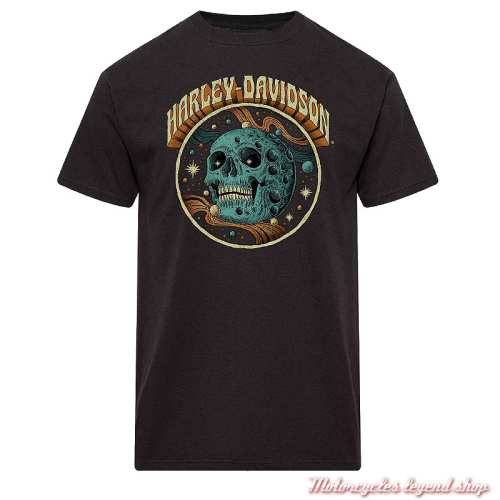 Tee-shirt Astral Harley-Davidson homme Cornouaille Moto Quimper Bretagne, noir, manches courtes, coton, 40294936