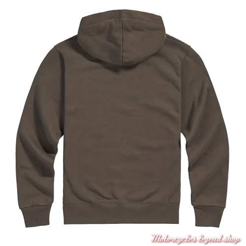 Sweatshirt Carrick Iron homme Triumph, homme Triumph, à capuche, noir, coton, dos, MSWS26100 