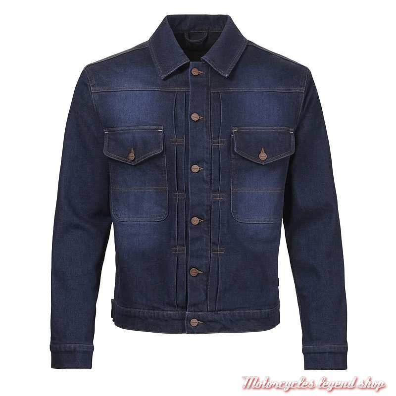 Blouson moto en jean Jax Triumph homme, denim, protections CE, MTES26011