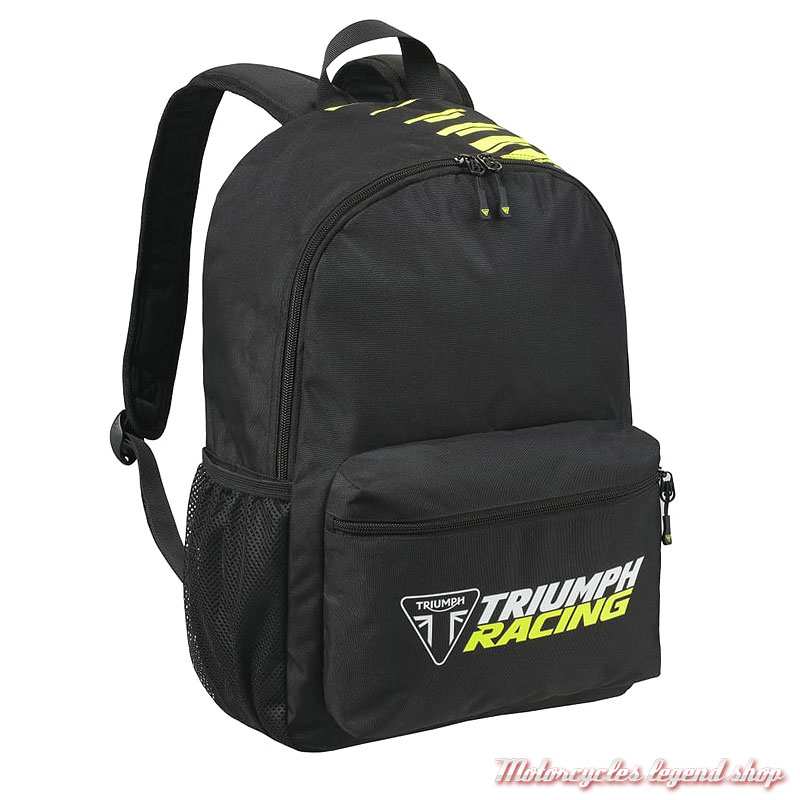 Sac à dos Events 20L Racing Triumph, noir, polyester, MLUS26711