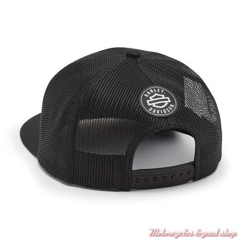 Casquette trucker Bar &amp; Shield Harley-Davidson homme, noir, dos, 97684-26RM